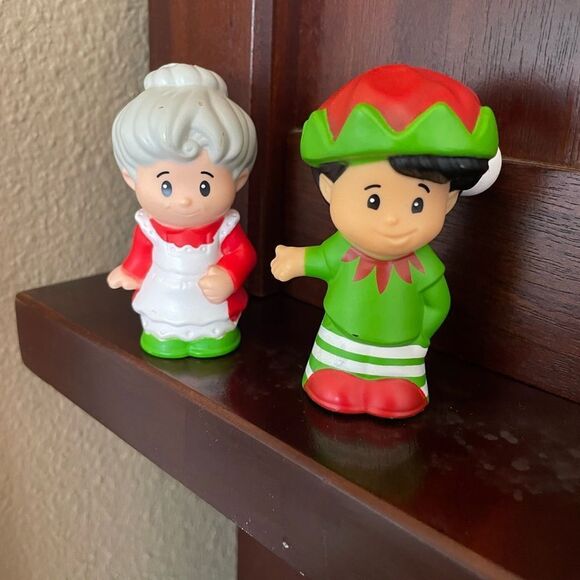 Fisher Price Mrs. Claus and Fisher Price Elf Little People - Picture 2 of 5